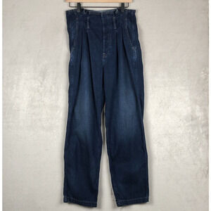 POLO RALPH LAUREN Paper Bag Jeans Women's 26 High Waist Pleated Relaxed‎ Baggy